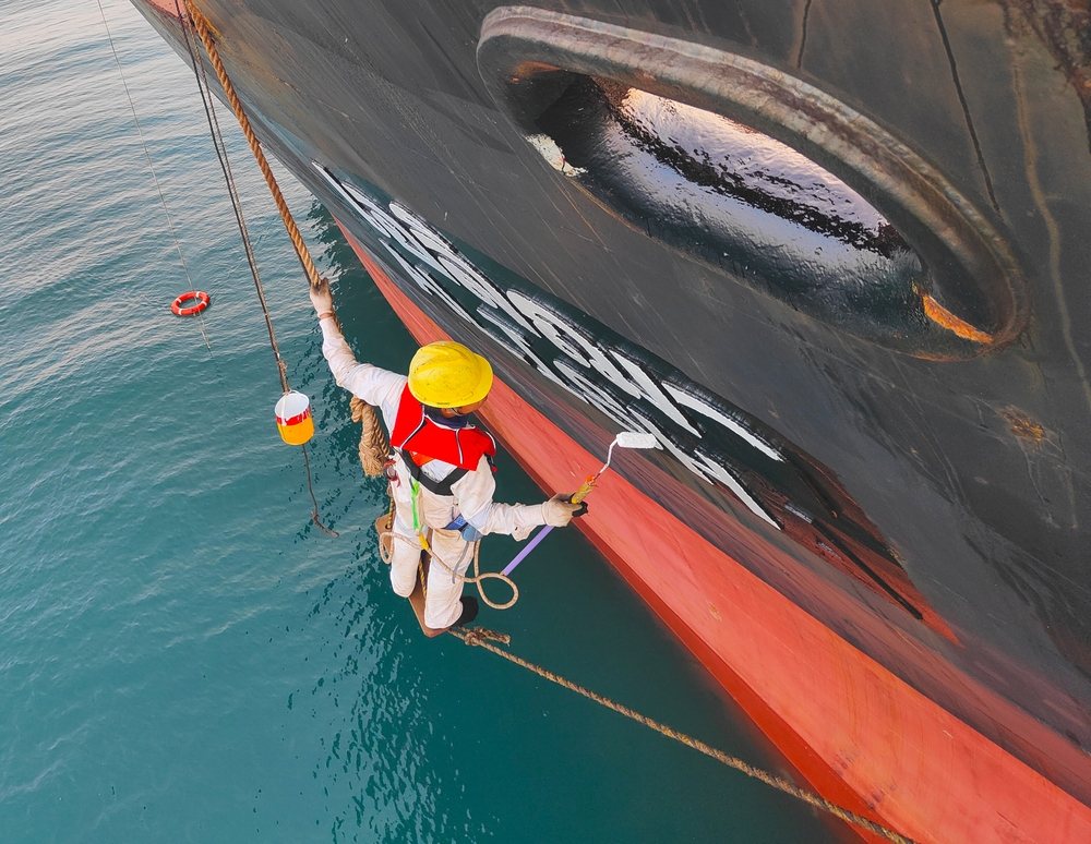 Marine coating application
